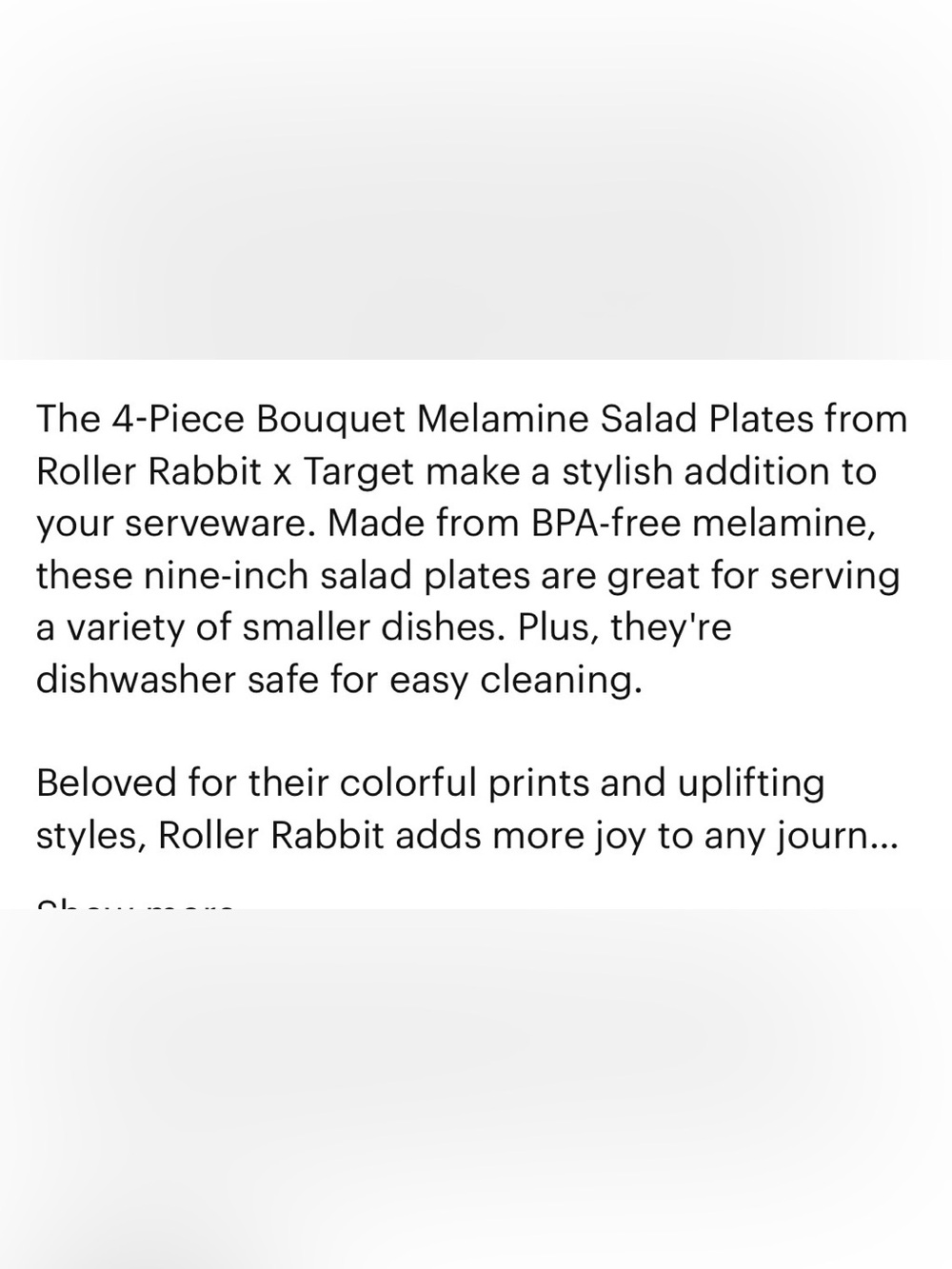 Roller Rabbit x Target Salad Plates - Picture 6 of 6